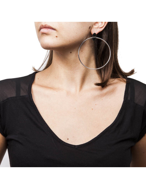 HERMEShopp earrings in sterling silver Ag925