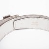 HERMES H reversible belt Size 80 in togo gold and white leather