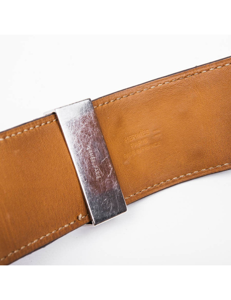 Manchette HERMES Homme en Lézard marron