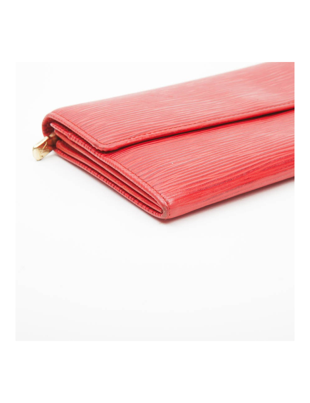 Portefeuille LOUIS VUITTON en cuir épi rouge