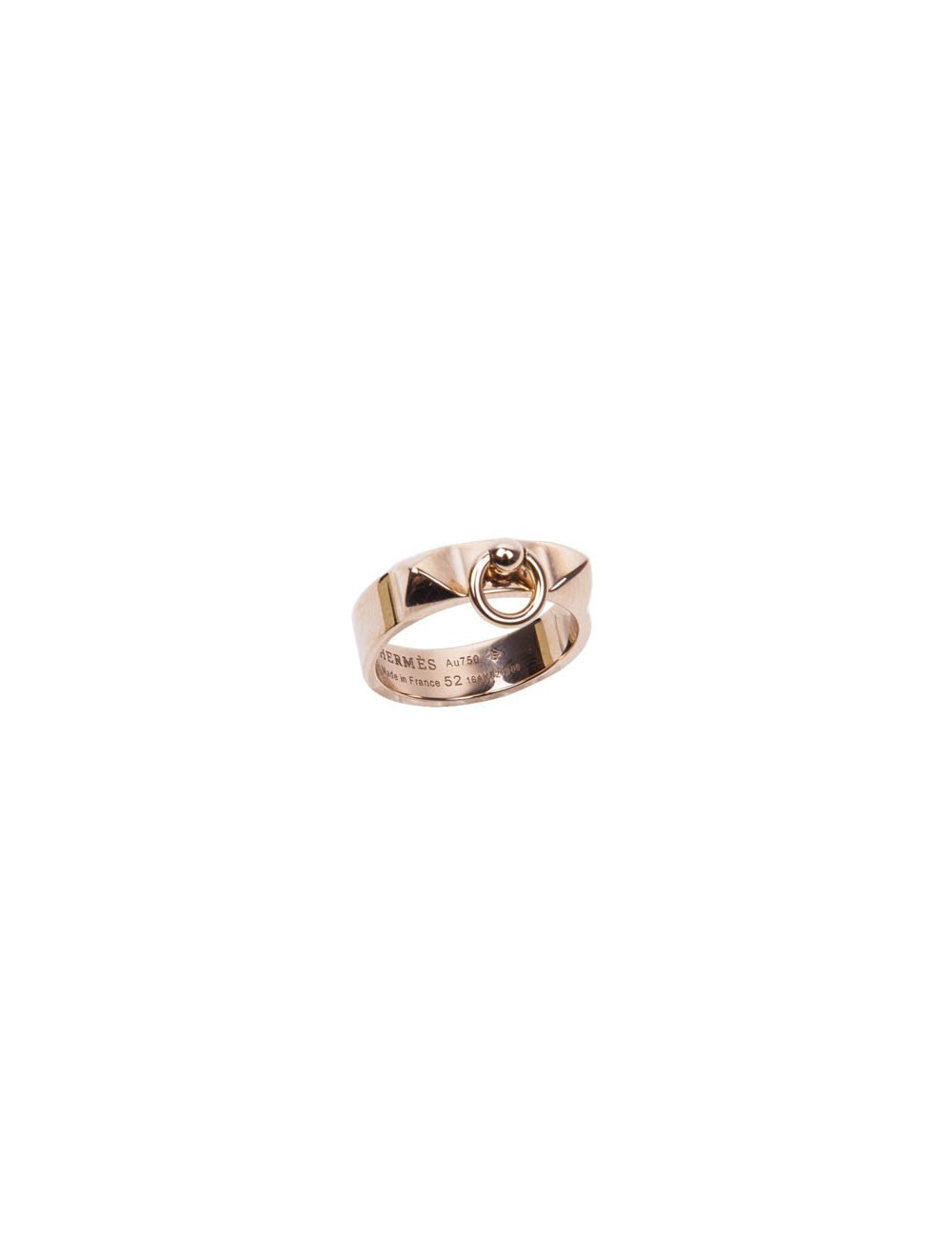 Bague Collier de chien en or rose PM T 52 ?