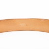 HERMES collector belt 75FR in zebras printed leather lined with gold leather