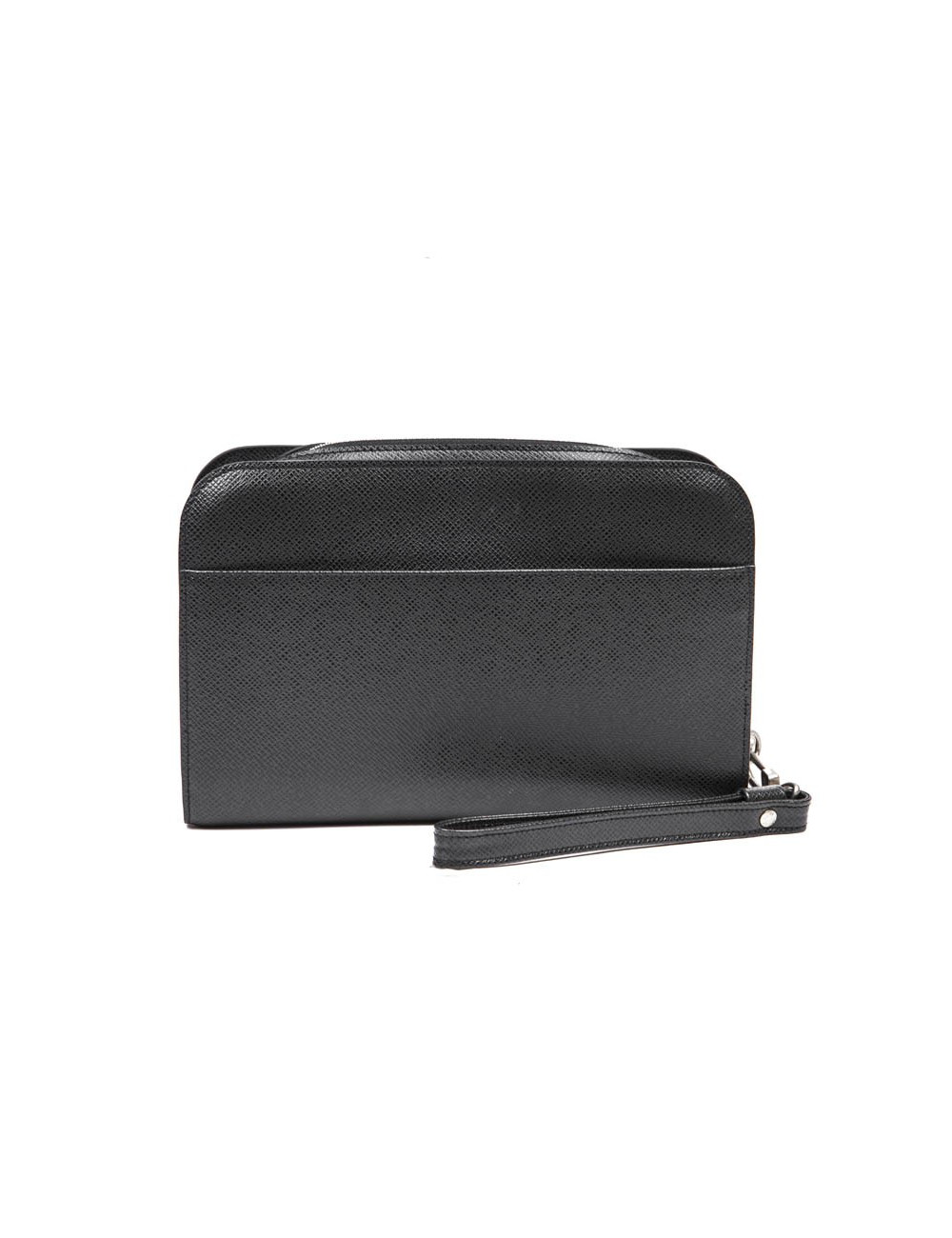 Pochette LOUIS VUITTON de voyage en cuir Taiga brun