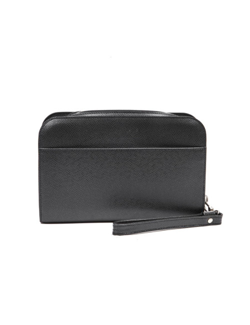 LOUIS VUITTON travel pouch in brown taiga leather