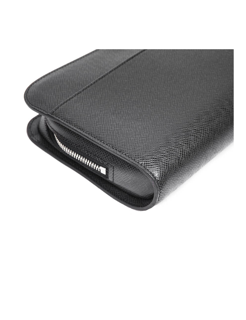 Pochette LOUIS VUITTON de voyage en cuir Taiga brun