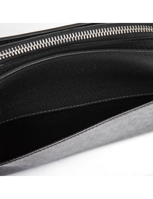 LOUIS VUITTON travel pouch in brown taiga leather