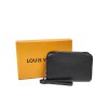 LOUIS VUITTON travel pouch in brown taiga leather
