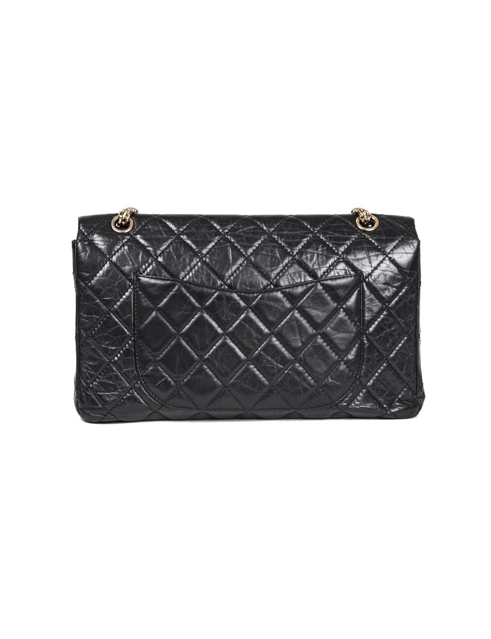 Sac 2.55 cuir vieilli noir  CHANEL