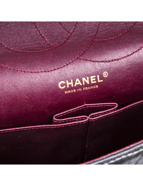 Sac 2.55 cuir vieilli noir  CHANEL