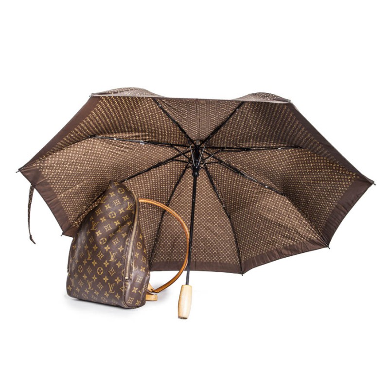 Parapluie Louis Vuitton Toile Monogramme Marron