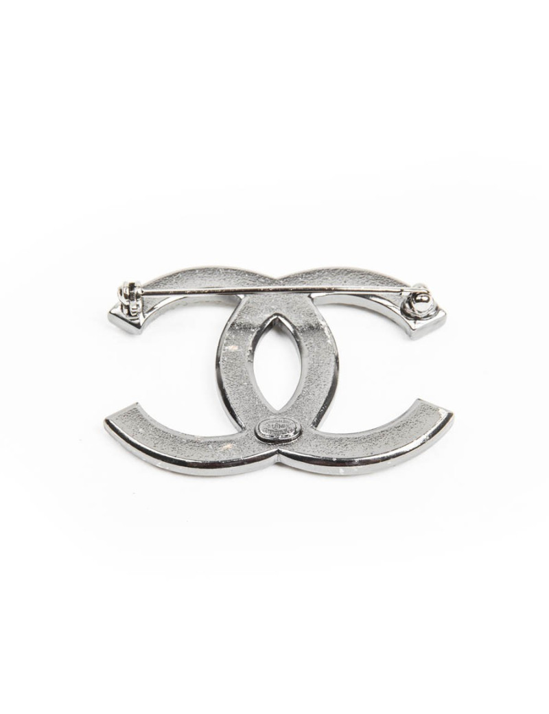 Broche Double C CHANEL strass