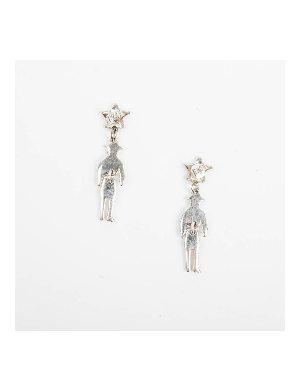 Boucles d'oreille clous CHANEL Coco articulée