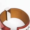 Hermes 'collier de Chien' cuff bracelet in tadelakt sanguine calf leather 