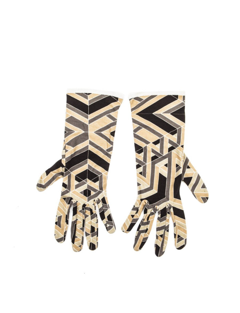 Gants HERMES emblème "carré cube