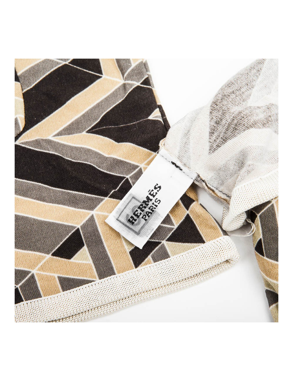 Gants HERMES emblème "carré cube