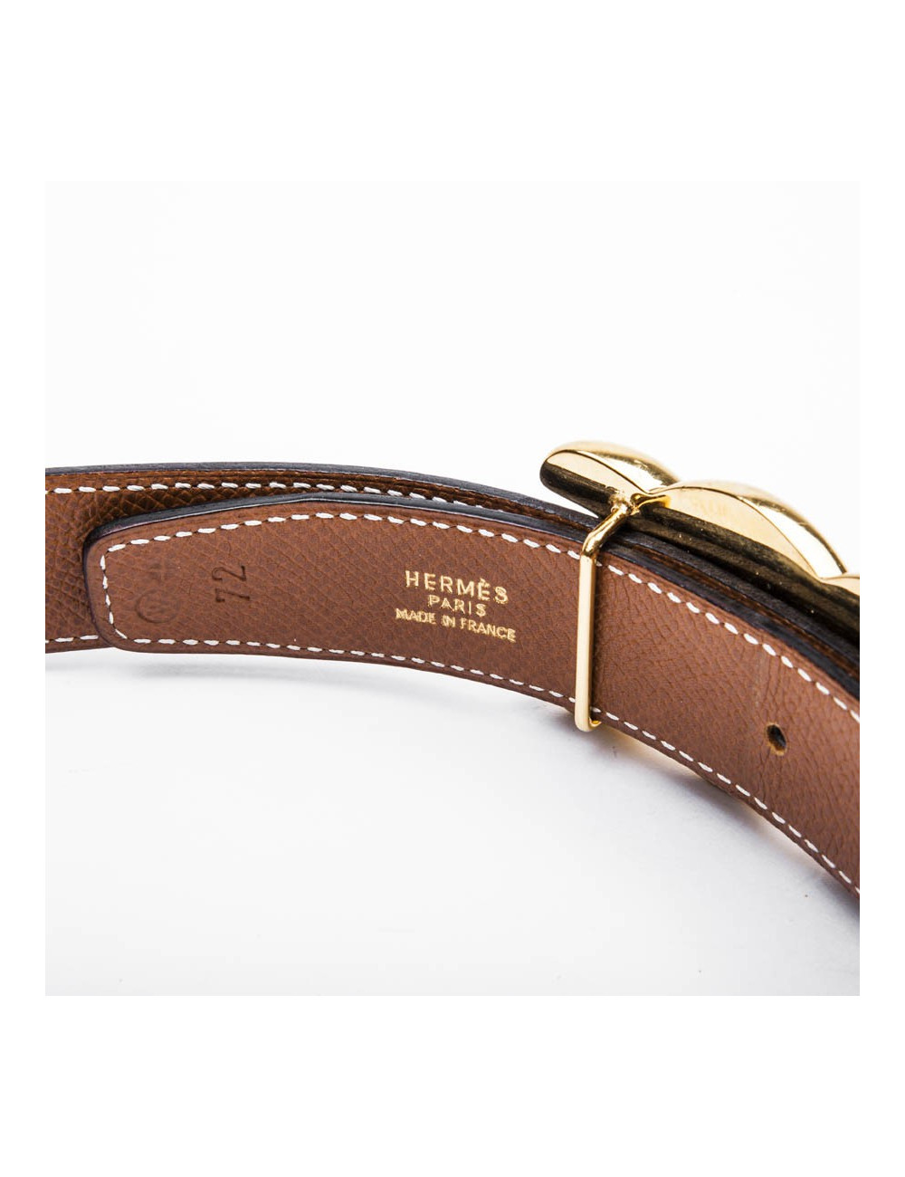 Ceinture T 72 HERMES reversinle boucle NOEUD MARIN