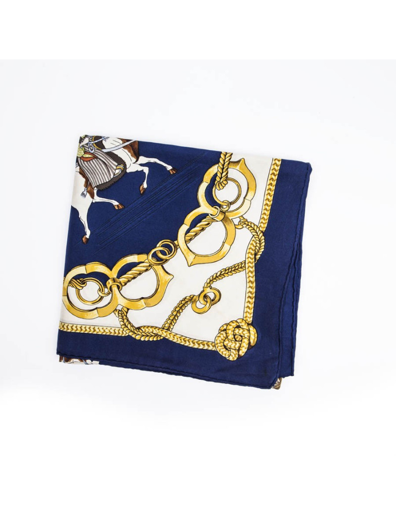 Carré HERMES 90 x 90 "Equitation japonaise"