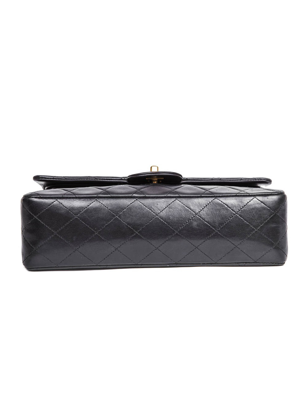 Sac timeless CHANEL en cuir d'agneau noir 