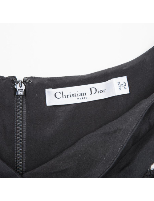 Haut et pochette assortie DIOR en tissu pied de poule 