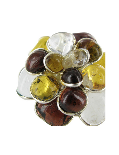 Bague Marguerite de Valois pâte de verre