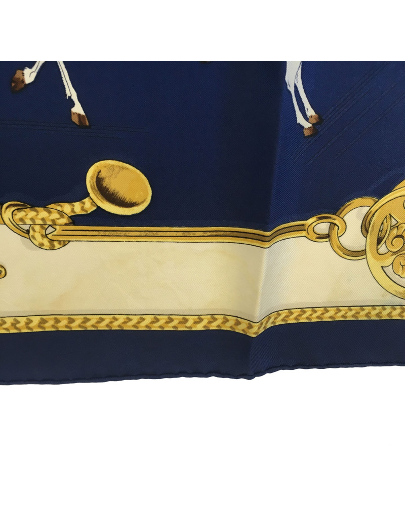 Carré HERMES 90 x 90 "Equitation japonaise"