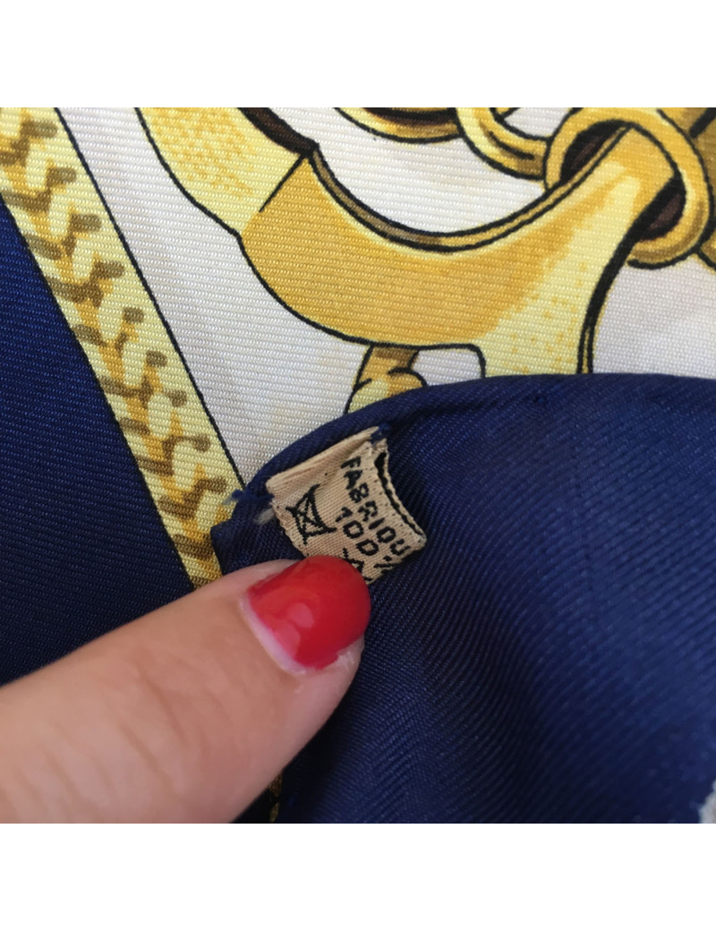 Carré HERMES 90 x 90 "Equitation japonaise"