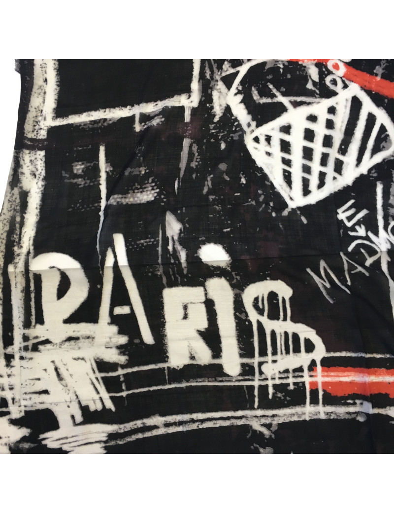 Châle CHANEL Graffitis en cachemire