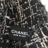 CHANEL Shawl in Gray and Black Cashmere and Silk
