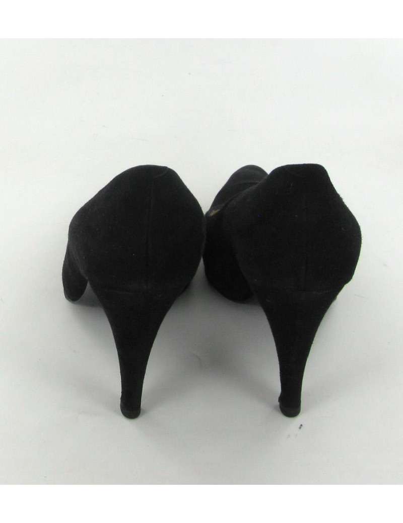 Escarpins CHANEL T37 en daim noir