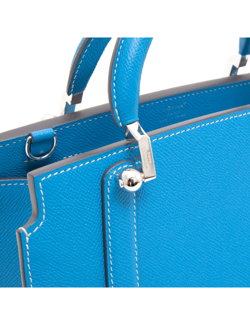 Sac MOYNAT cuir bleu