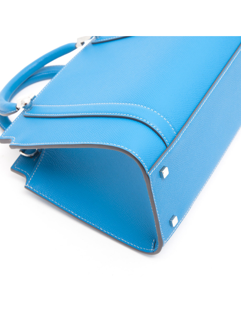 Sac MOYNAT cuir bleu