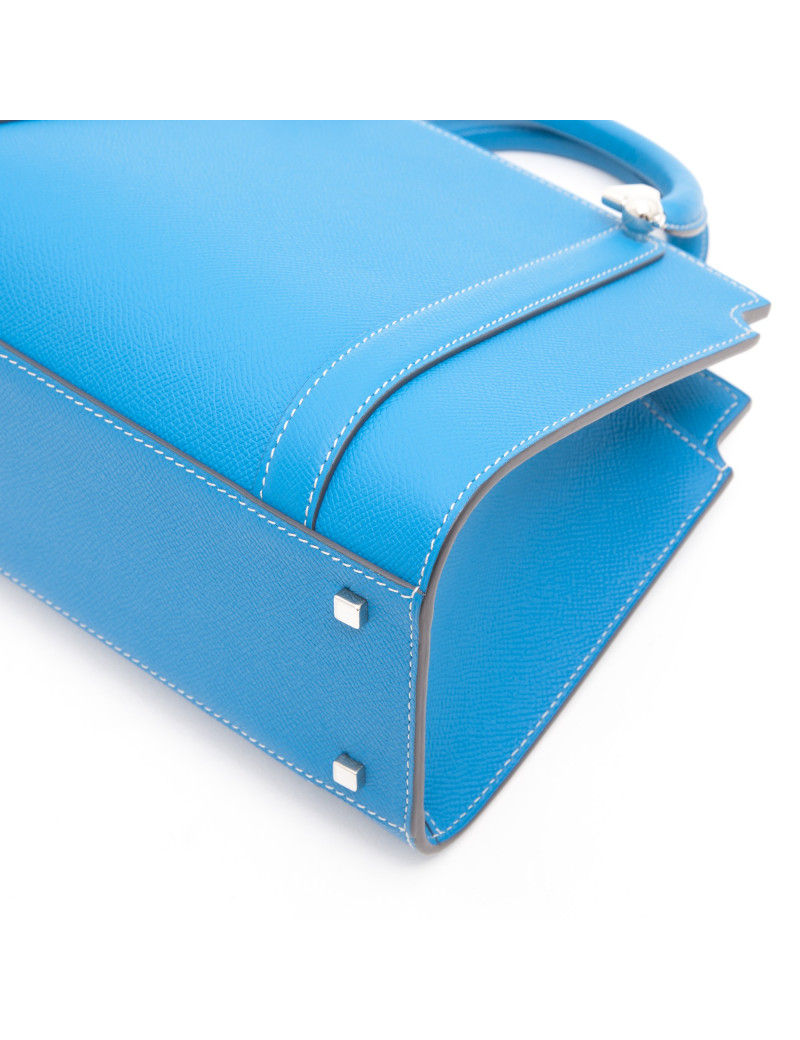 Sac MOYNAT cuir bleu