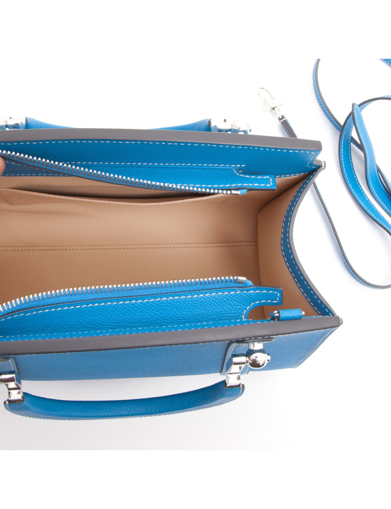 Sac MOYNAT cuir bleu