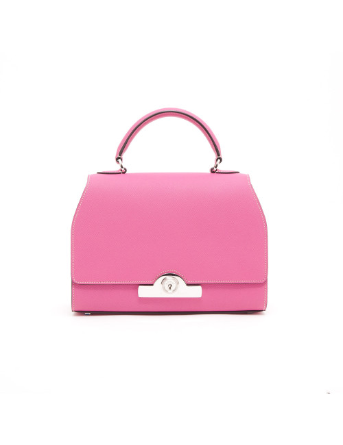 Sac MOYNAT cuir rose bonbon