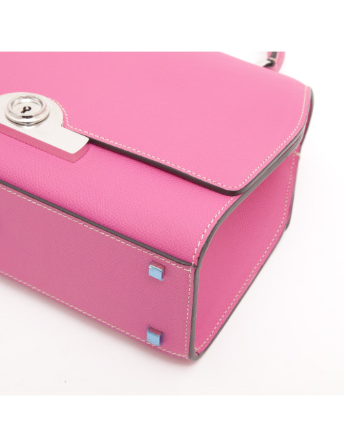 Sac MOYNAT cuir rose bonbon