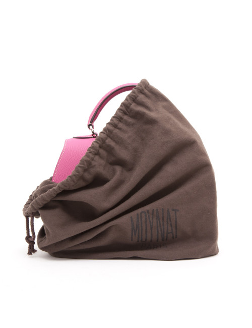 Sac MOYNAT cuir rose bonbon