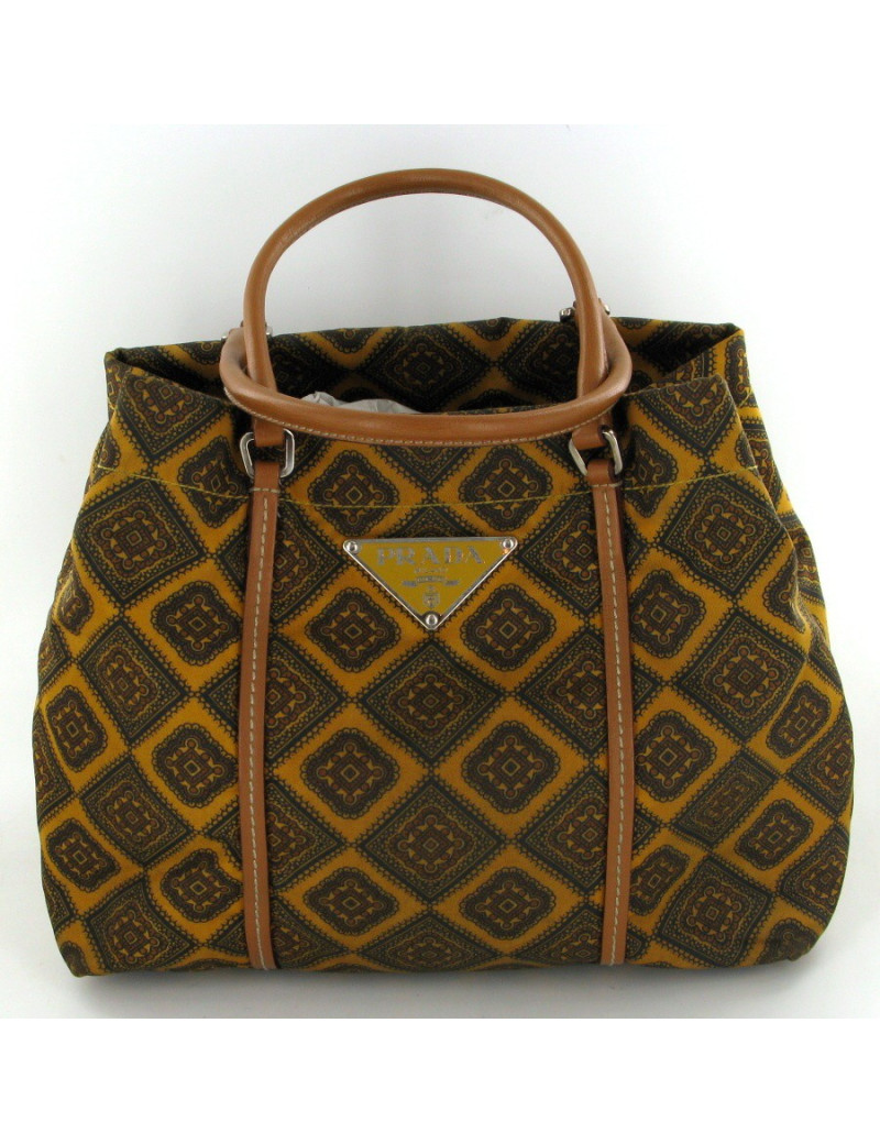 Petit sac PRADA en toile lisse