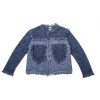 MISSONI Jacket in blue jeans and white tweed size 38FR