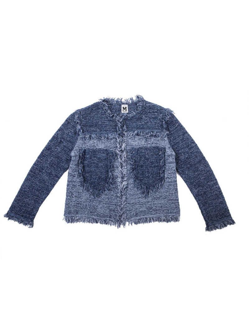 Veste MISSONI tweed bleu et blanc T38
