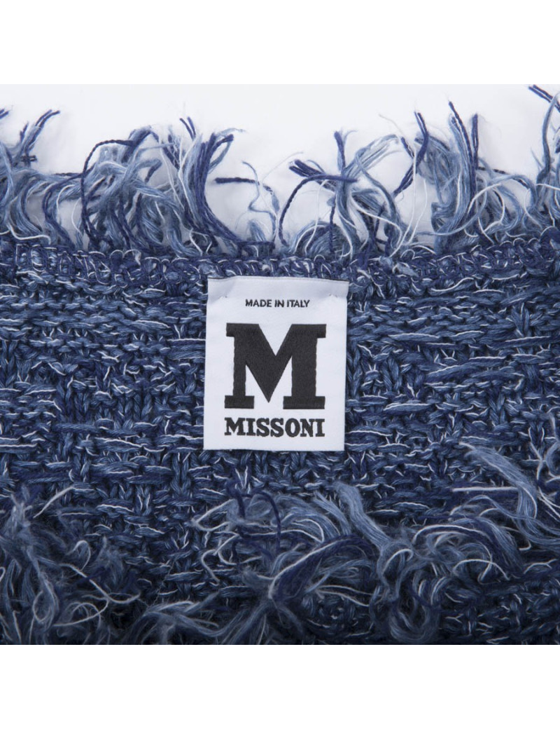 Veste MISSONI tweed bleu et blanc T38