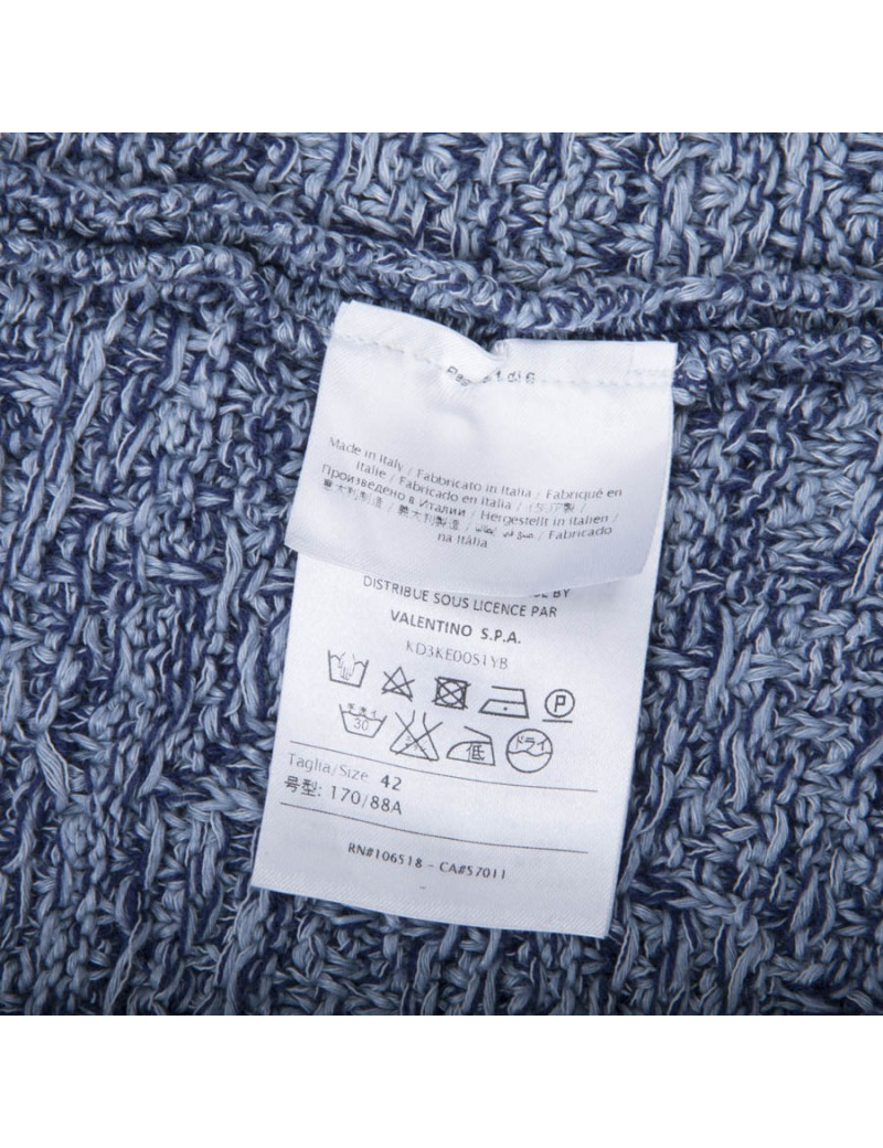 Veste MISSONI tweed bleu et blanc T38