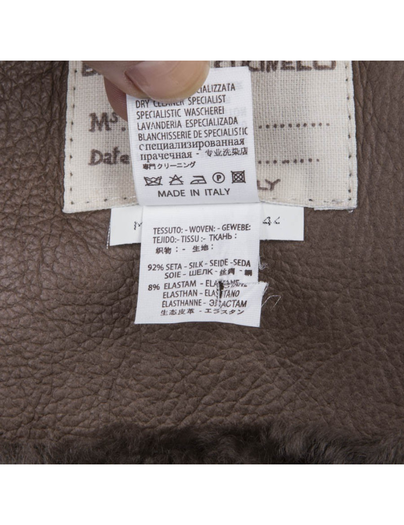 Veste BRUNELLO CUCINELLI en mouton marron T38