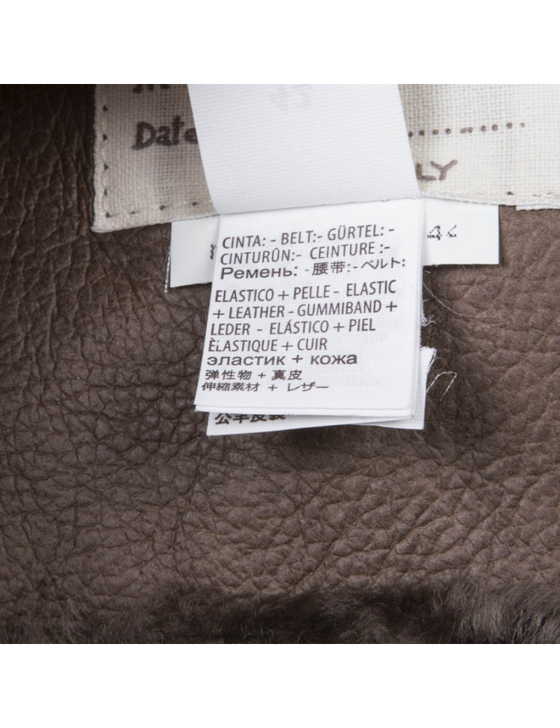 BRUNELLO CUCINELLI brown sheepskin jacket size 42it