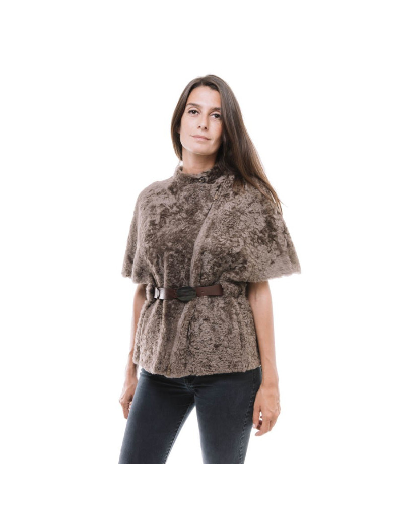 Veste BRUNELLO CUCINELLI en mouton marron T38