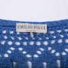 EMILIO PUCCI tunic by Peter Dundas in Mediterranean blue cotton crochet size S