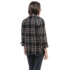CHANEL checked jacket in black wool tweed size 38FR