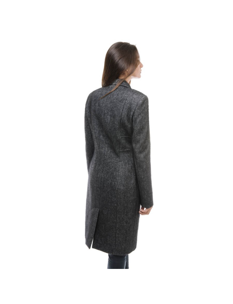 Manteau CHRISTIAN DIOR chiné gris T38