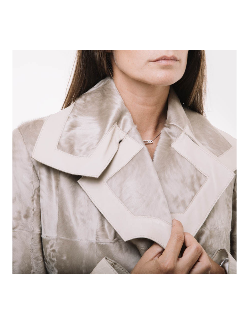 CHRISTIAN DIOR jacket in beige lambskin leather size 36FR