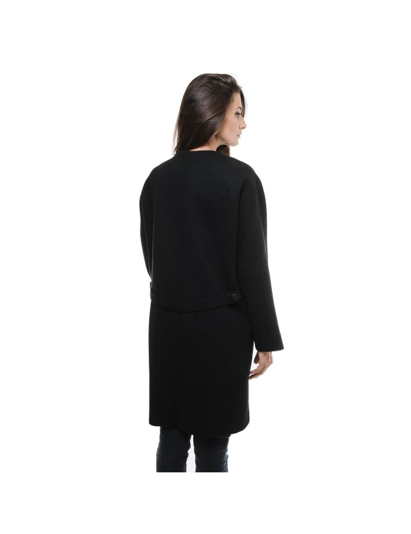 Manteau BALENCIAGA en laine noire T40