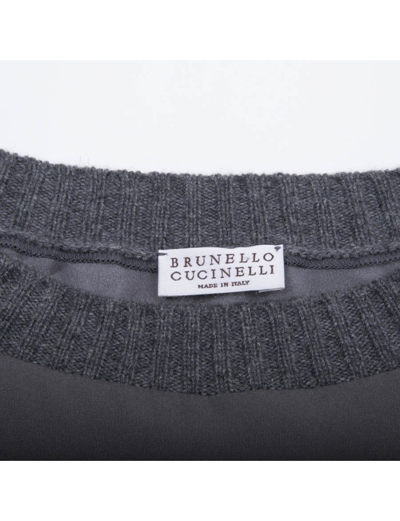 Robe BRUNELLO CUCINELLI T 36 en soie grise